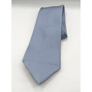 Vintage Tommy Hilfiger blue & white silk tie necktie